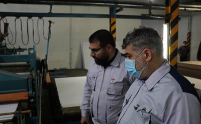 شروع بکار خط تولید ملامینه شرکت نکاچوب